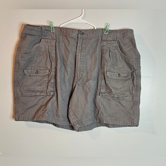 💙Red Head Brand Co Shorts Men's Size 48 Khaki  Pockets Casual Canvas Cargo💚 - Picture 1 of 8